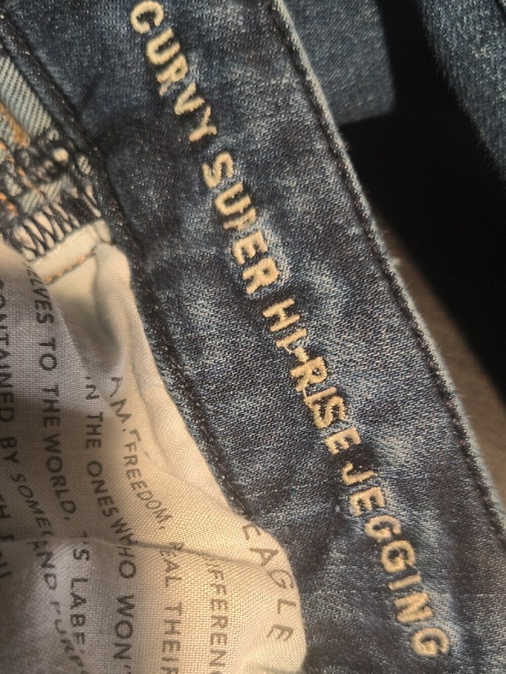 S1139 Super High Rise Jegging w/25.5" Inseam👖American Eagle Women's Size 12 - Picture 4 of 9